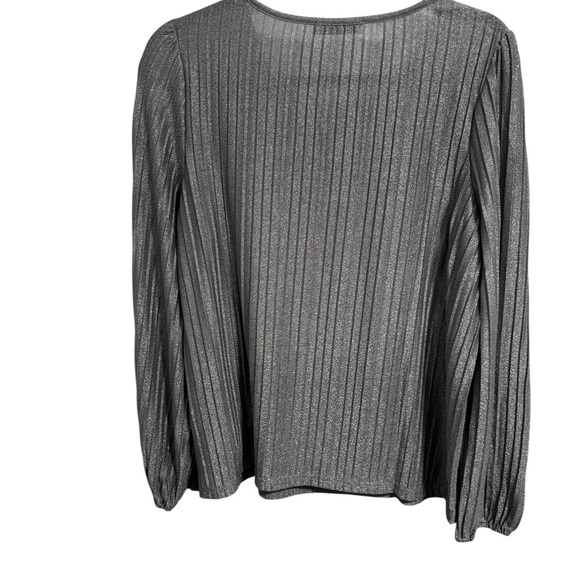 Ricki's Metallic Gray Pleated Top - Picture 9 of 10